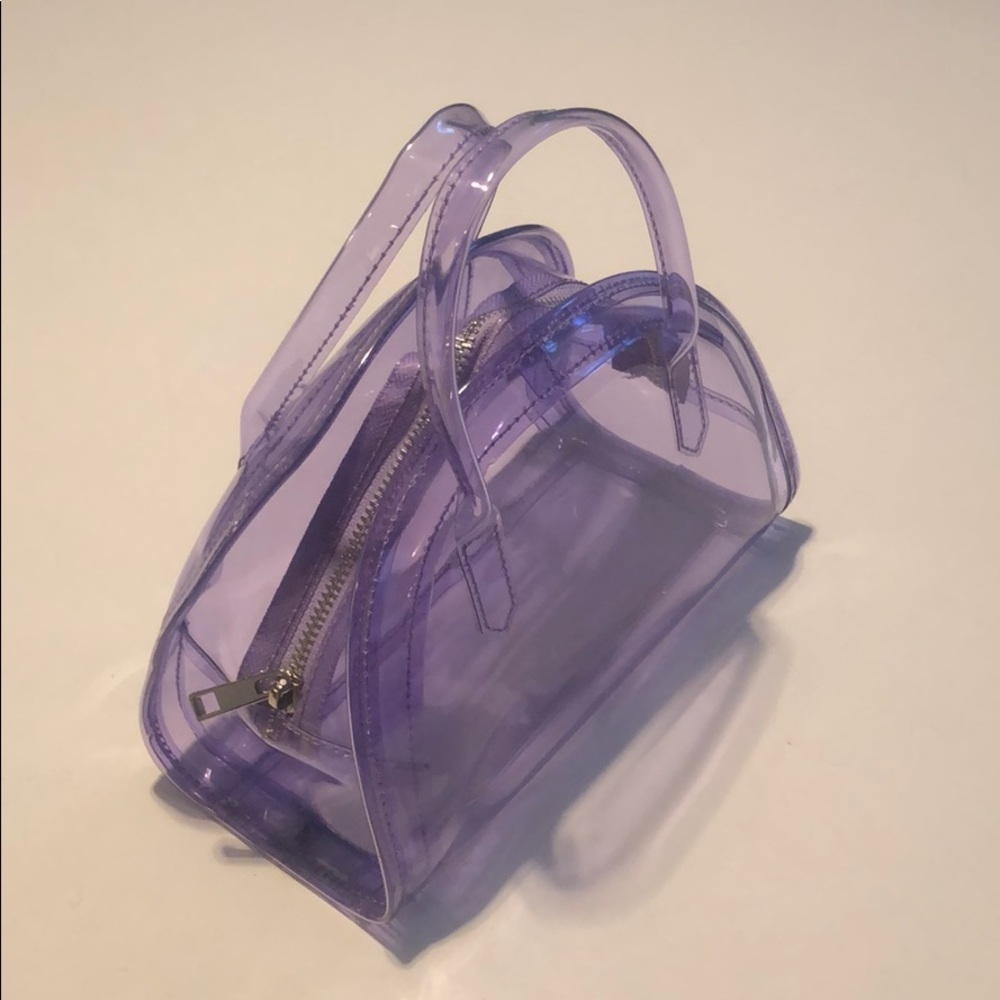 Clear Lavender baby bowling bag